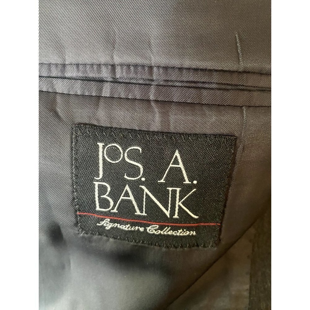 JoS A Bank 100% Wool‎ Mens Size 42R Dark Gray Gordon Suit Coat Blazer Jacket - Picture 6 of 6